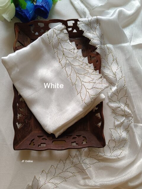 Leaf cut Muna Satin Partywear