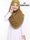 Malaysian kids Scarf Mehendi green