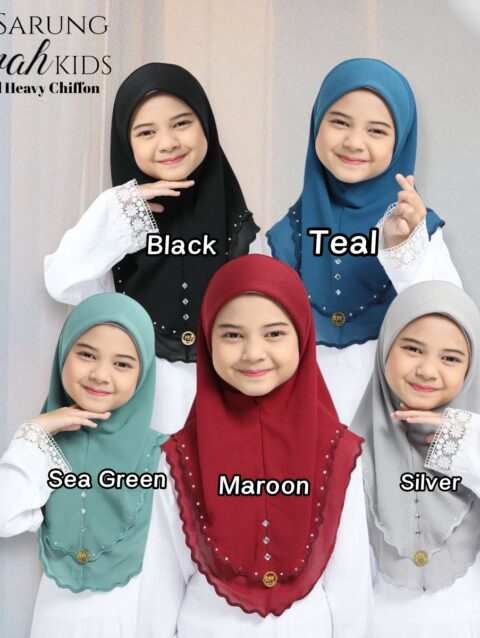 Malaysian kids Scarf Age : 3-7 years