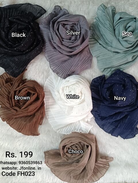 Frill hijab FH023